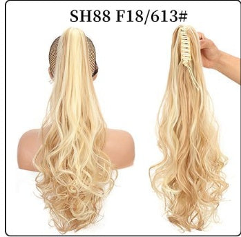 Fluffy Natural Lifelike Claw Clip Ponytail Wholesale