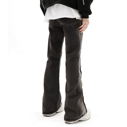 Design Zipper Straight-leg Trousers Men