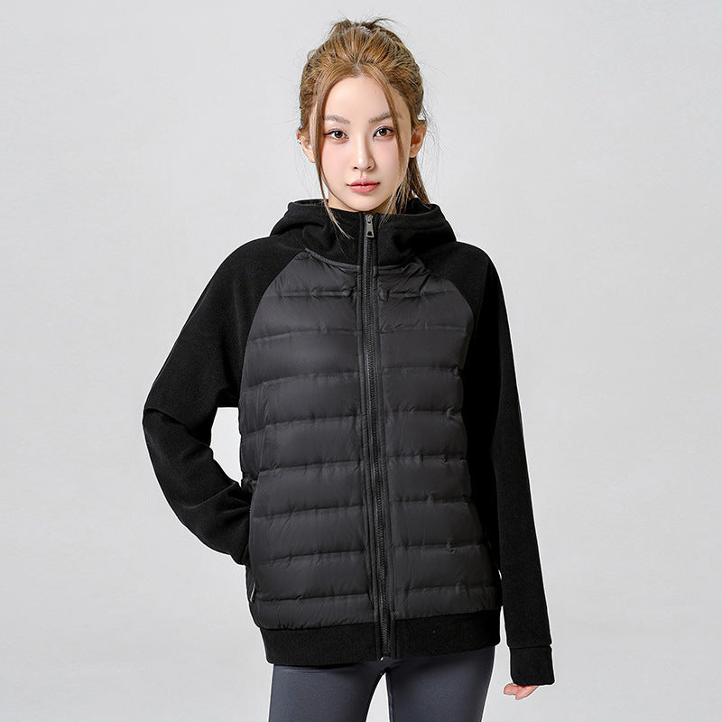 Down Jacket Men's And Women's Winter Lightweight Knitted Sports