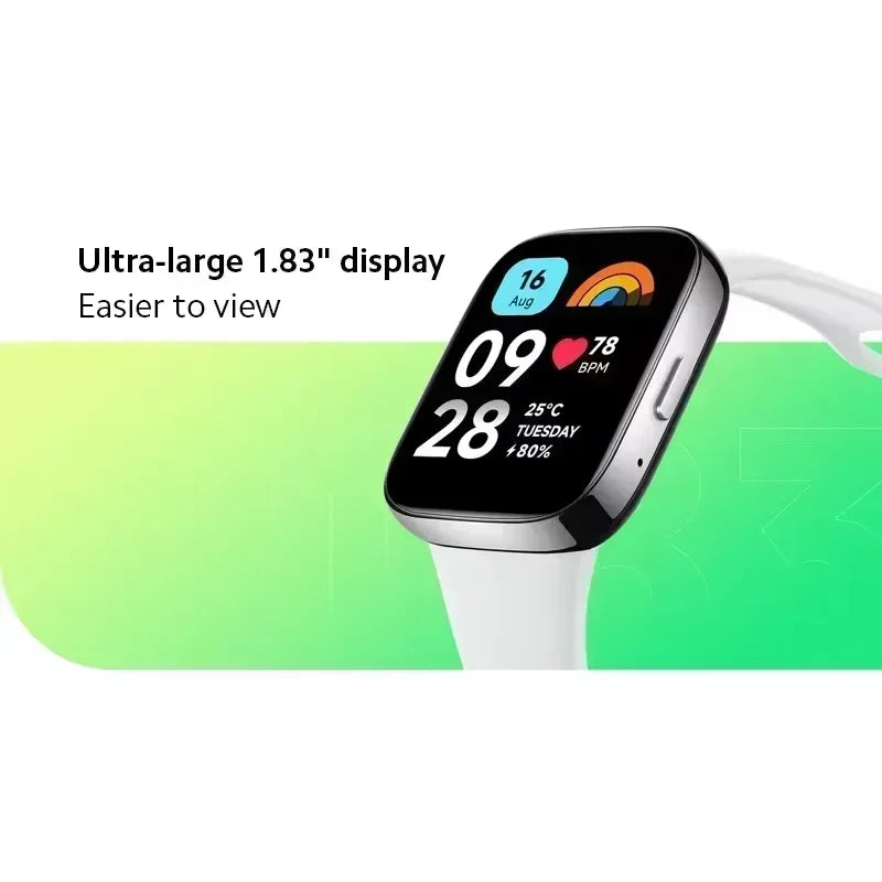 [World Premiere] Xiaomi Redmi Watch 3 Active 1.83'' LCD Display Blood Oxygen Heart Rate Bluetooth Voice Call 100+ Sport Modes