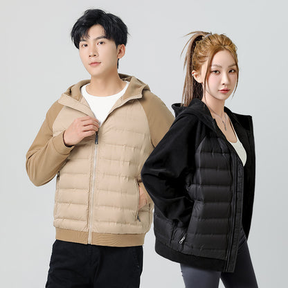 Down Jacket Men's And Women's Winter Lightweight Knitted Sports