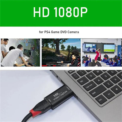 4K HDMI-Compatible Video Capture Card Streaming Board Capture USB 2.0 1080P Card Grabber Recorder Box for PS4 Game DVD Camera