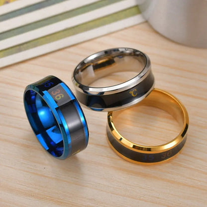 New Intelligent Sensor Temperature Letter Ring 2023 New fashion