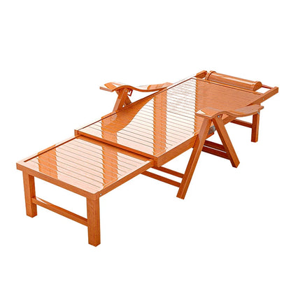 Nordic bamboo reclining chair adult Folding armchair bed relax lazy Sun lounger Design single bed lounge ergonomic Furniture