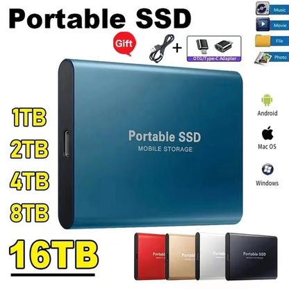 External SSD Hard Drive 1TB External Hard Disk 2TB High-Speed hard ssd