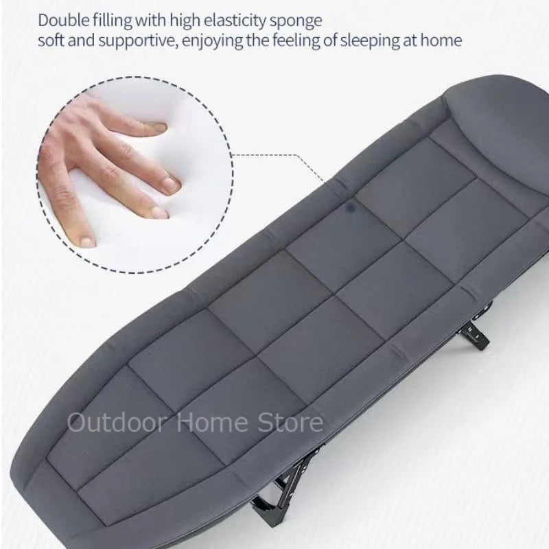 Lightweight Camping Bed Outdoor Folding Backrest Chair Relax Single Bed Sofa Household Comfortable Long Sun Bed Portable Chair