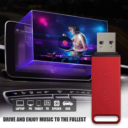 Lenovo Pen Drive 2TB High Speed Flash Memory Metal Pendrive 1TB Flash