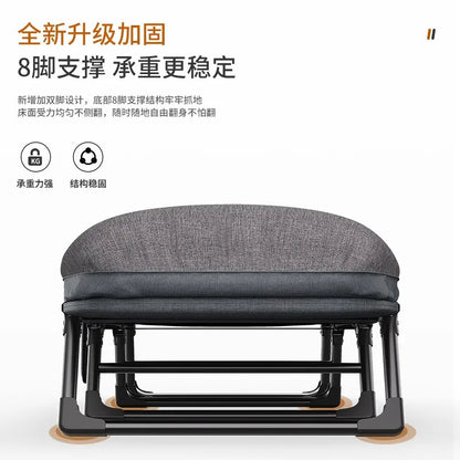 Nap Folding Bed Reinforced Extra Thick Single Artifact Simple Portable Office Nap Camp Bed Multi-functional Recliner Chair