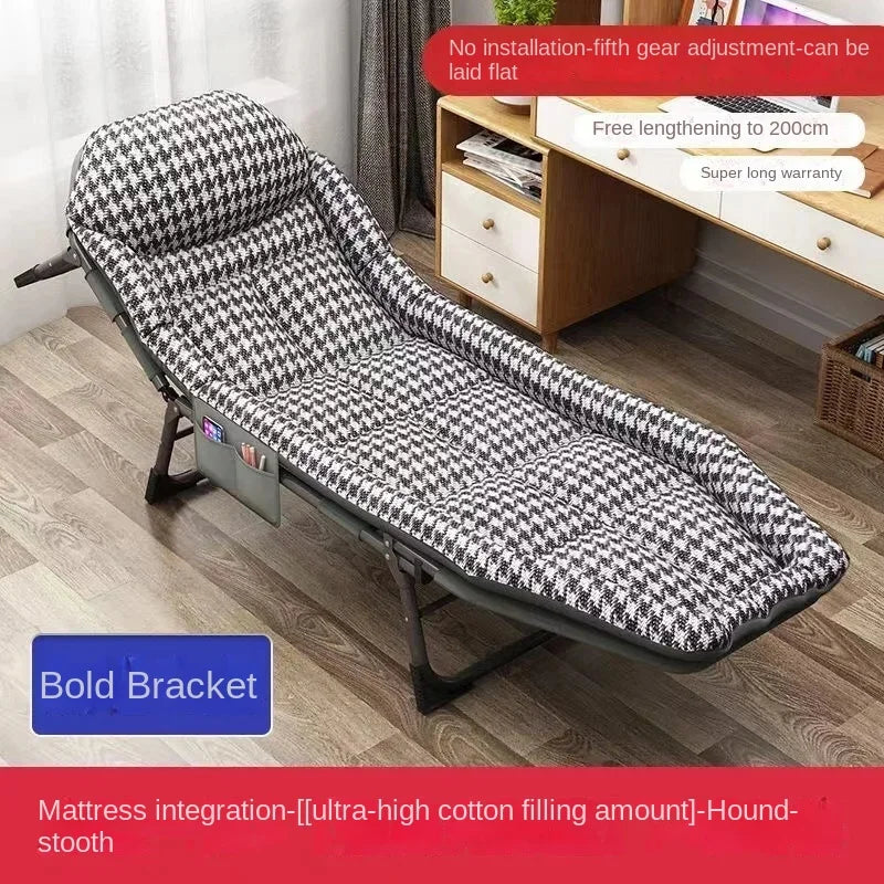 Portable Sponge Folding Chair Bed Lengthen Cot Office Hospital Napping Camping Simple Sleep Relax Chair Backrest chair Sofa