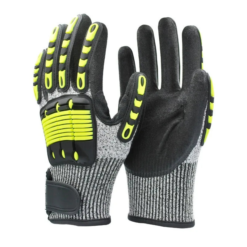 Anti Impact Cut Resistant Work gloves Mechanix anti-cut wear shockproof anti-smash oil mining drilling Protection Working gloves