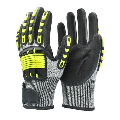 Anti Impact Cut Resistant Work gloves Mechanix anti-cut wear shockproof anti-smash oil mining drilling Protection Working gloves