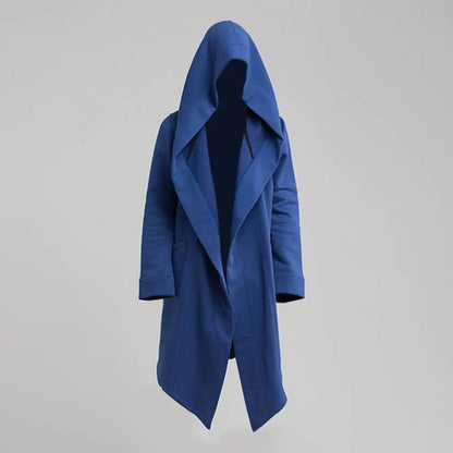 Fashionable Trench Coat  Warm Leisure Men Coat  Solid Color Long