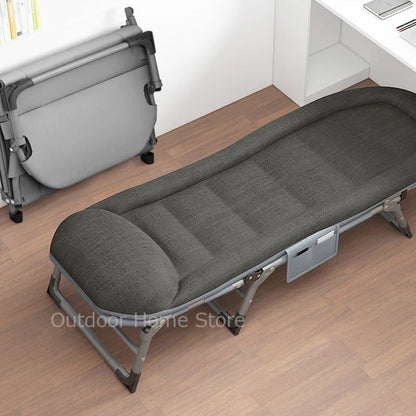 Lightweight Camping Bed Outdoor Folding Backrest Chair Relax Single Bed Sofa Household Comfortable Long Sun Bed Portable Chair