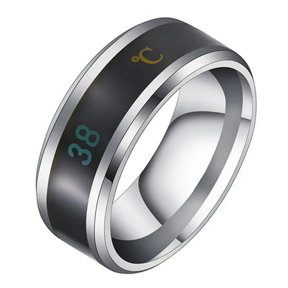 New Intelligent Sensor Temperature Letter Ring 2023 New fashion