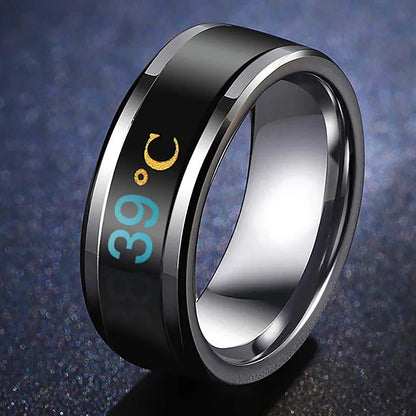 New Intelligent Sensor Temperature Letter Ring 2023 New fashion