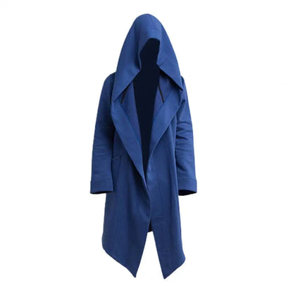 Fashionable Trench Coat  Warm Leisure Men Coat  Solid Color Long